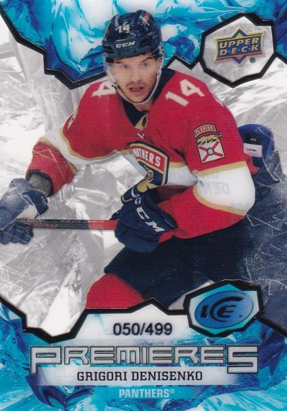 insert RC karta GRIGORI DENISENKO 21-22 UD Ice Premieres /499